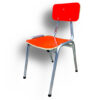 Silla kinder - formalita naranja - estructura gris mercurio